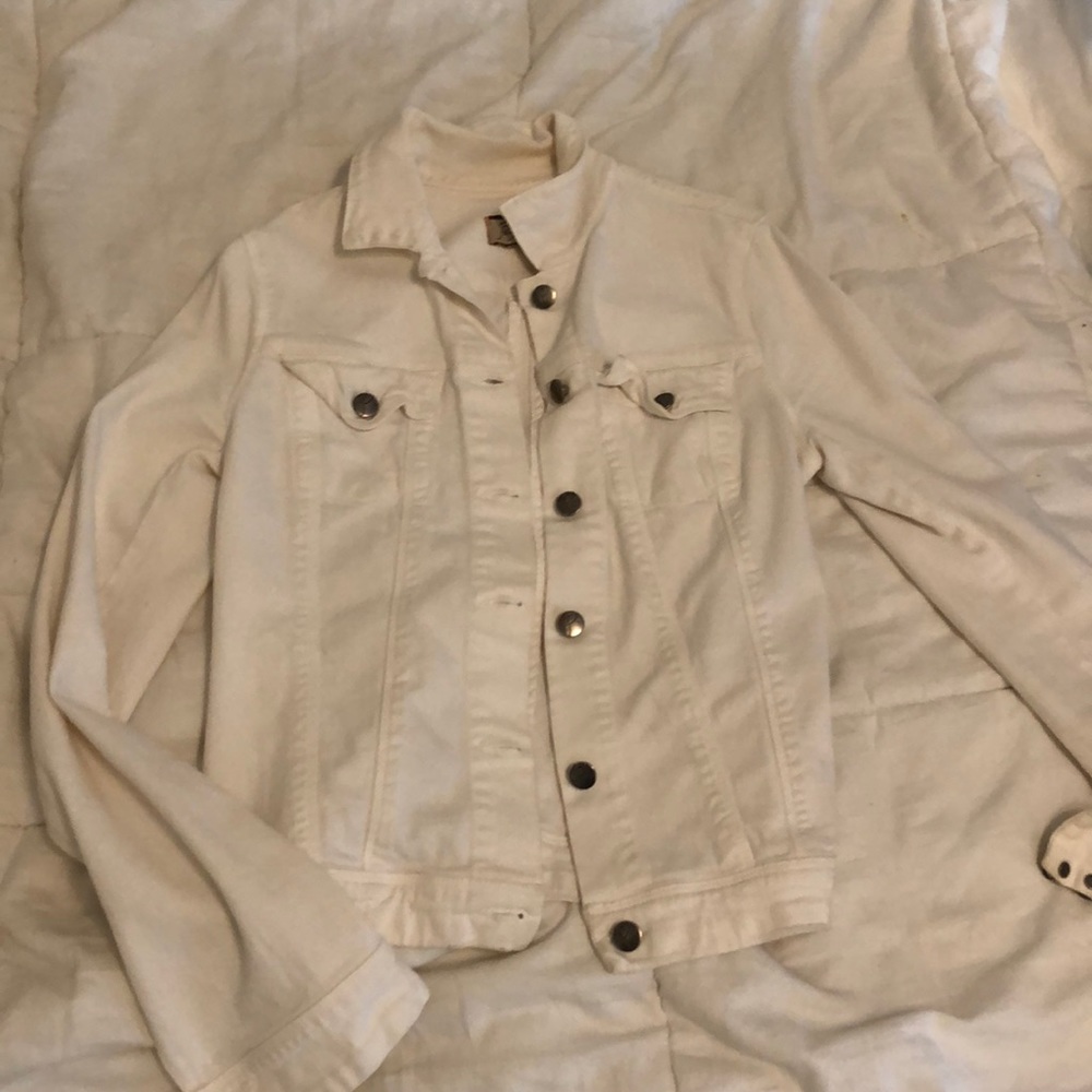 Paige white denim jacket